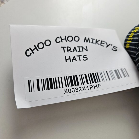 Choo Choo Mikeys Hell On The Rails Engineer Hat Skull & Crossbones Embroidery - Picture 10 of 11